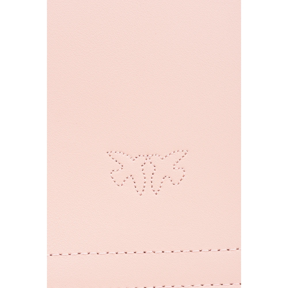 pinko Love Bag One in leer Pink Dames