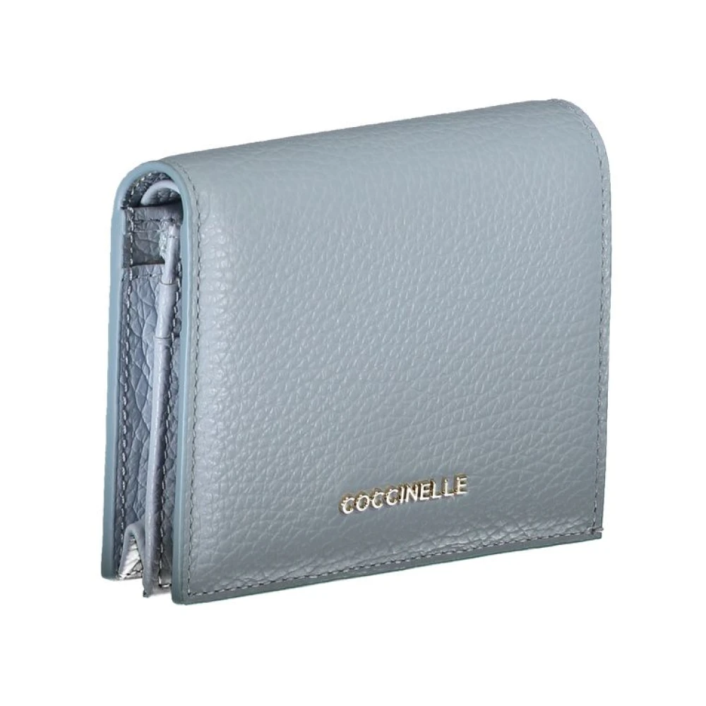 Coccinelle Blauw Leren Portemonnee met Diverse Functies Blue Dames