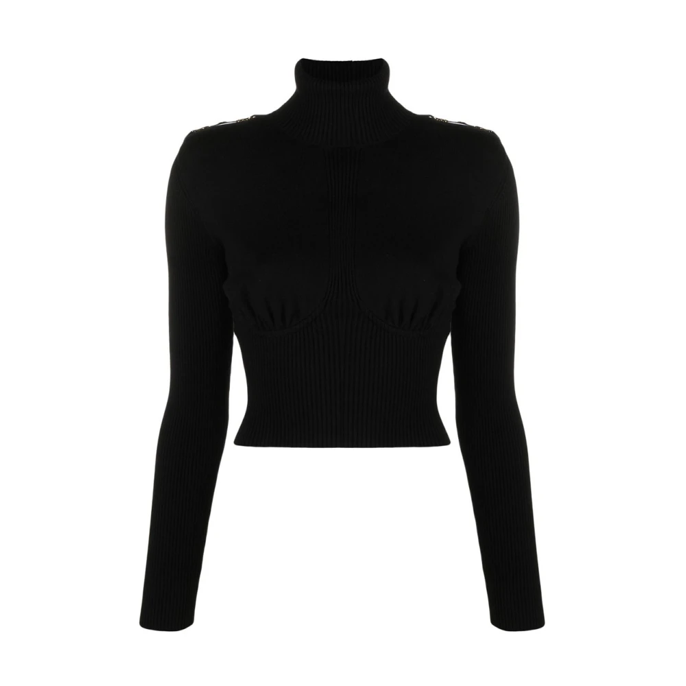 Elisabetta Franchi Stijlvolle Sweaters Black Dames