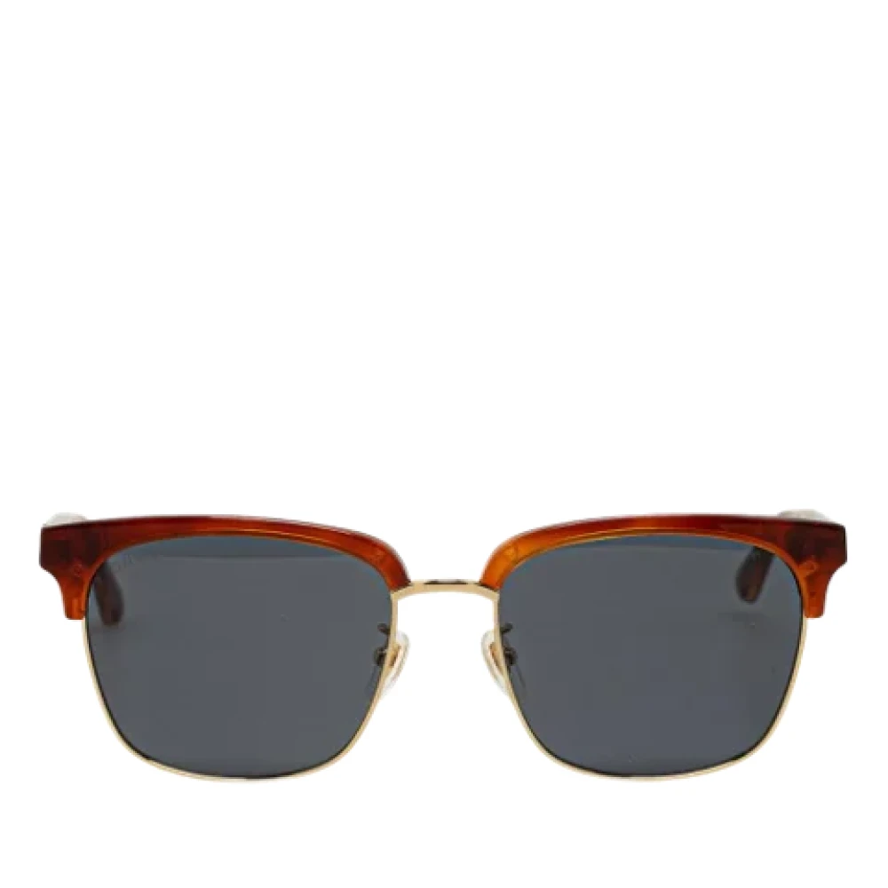 Gucci Vintage Pre-owned Plastic sunglasses Brown Dames