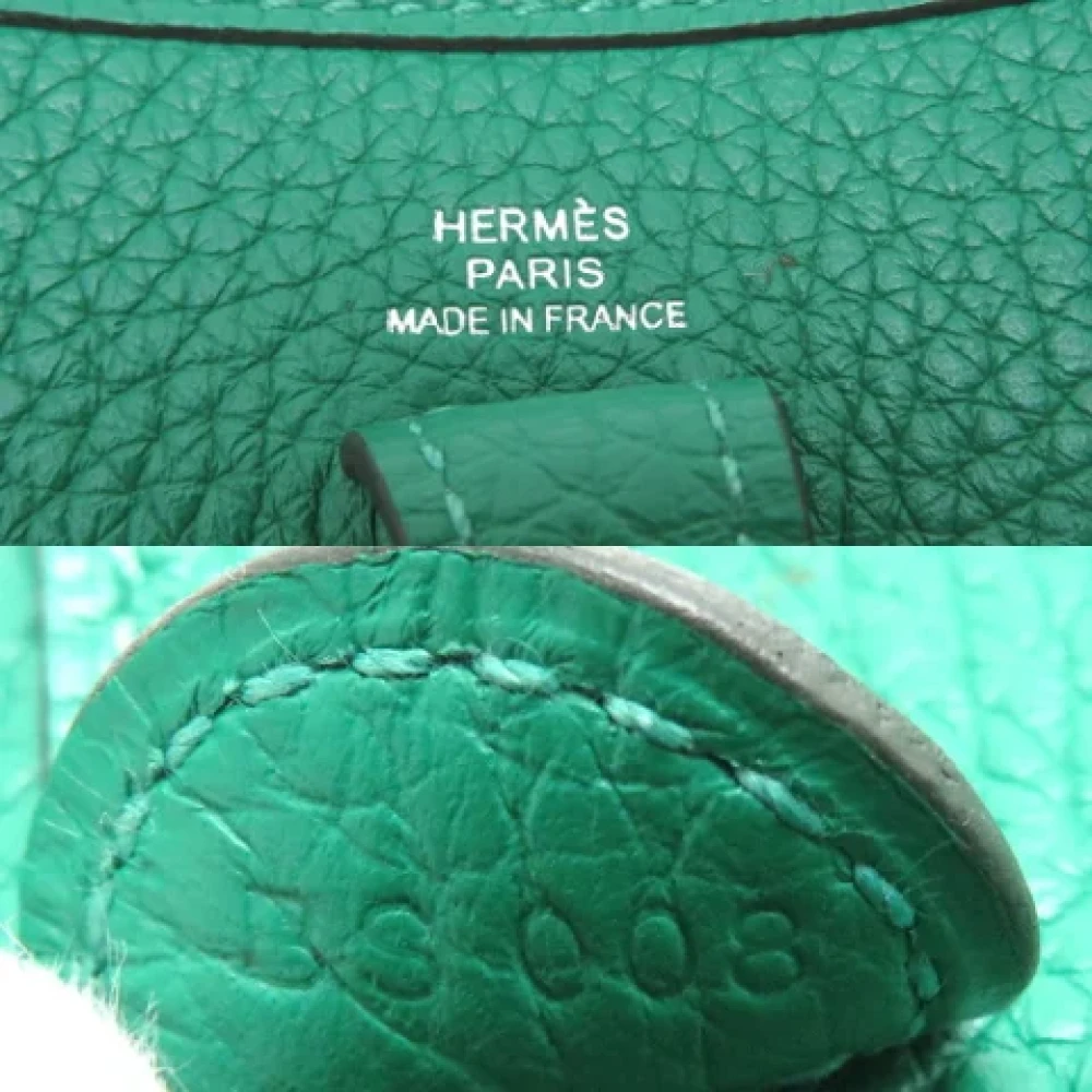 Hermès Vintage Pre-owned Leather shoulder-bags Green Dames