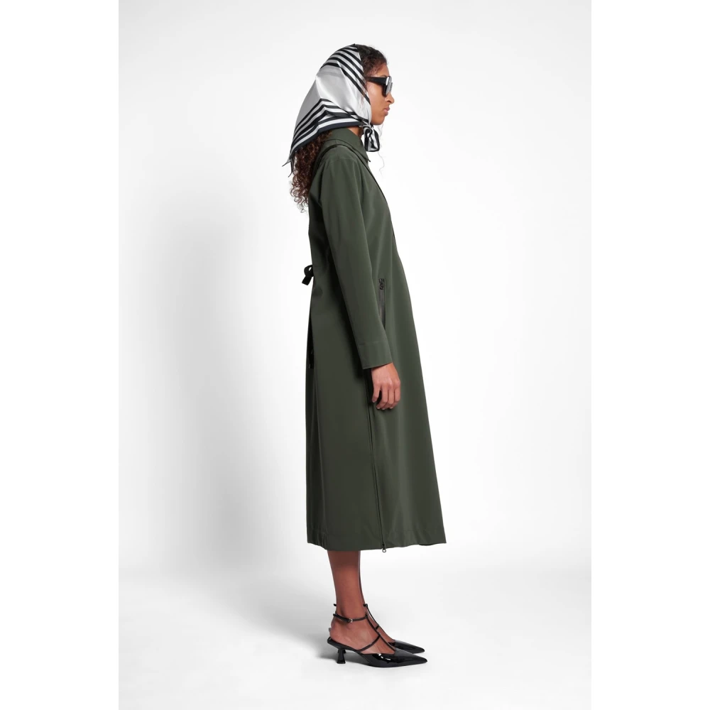 Stutterheim Matte Lange Regenjas voor Vrouwen Green Dames