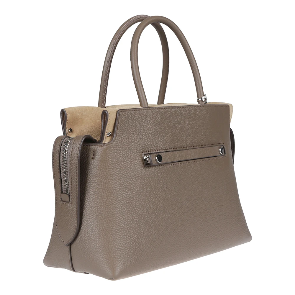 TORY BURCH Stijlvolle Mercer Satchel Tas Gray Dames
