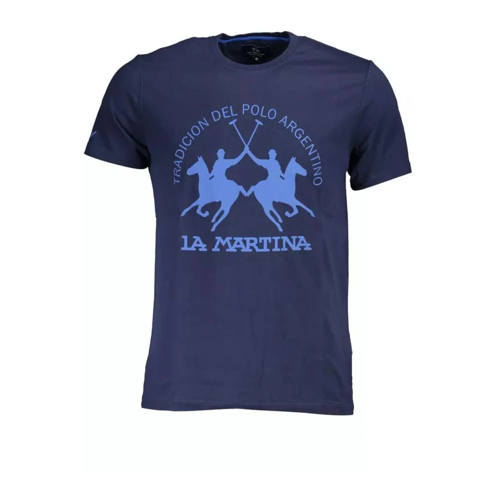 LA MARTINA T-Shirts Blue Heren
