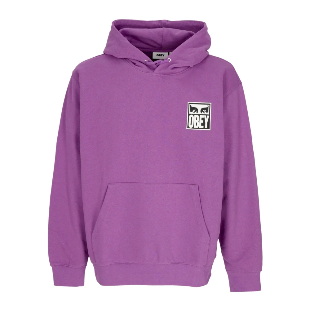 Obey Lichte Hoodie Mannen Eyes Icon 2 Purple Heren