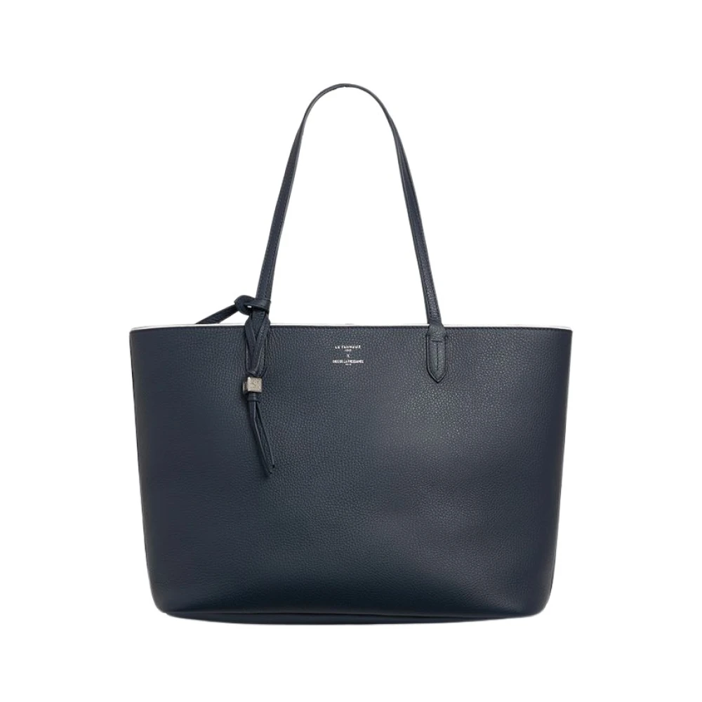 Ines De La Fressange Paris Grote Shopper Schoudertas Blue Dames