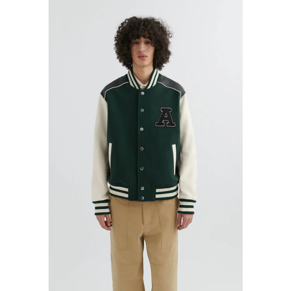 Axel Arigato Ivy Varsity Jacket Green Heren