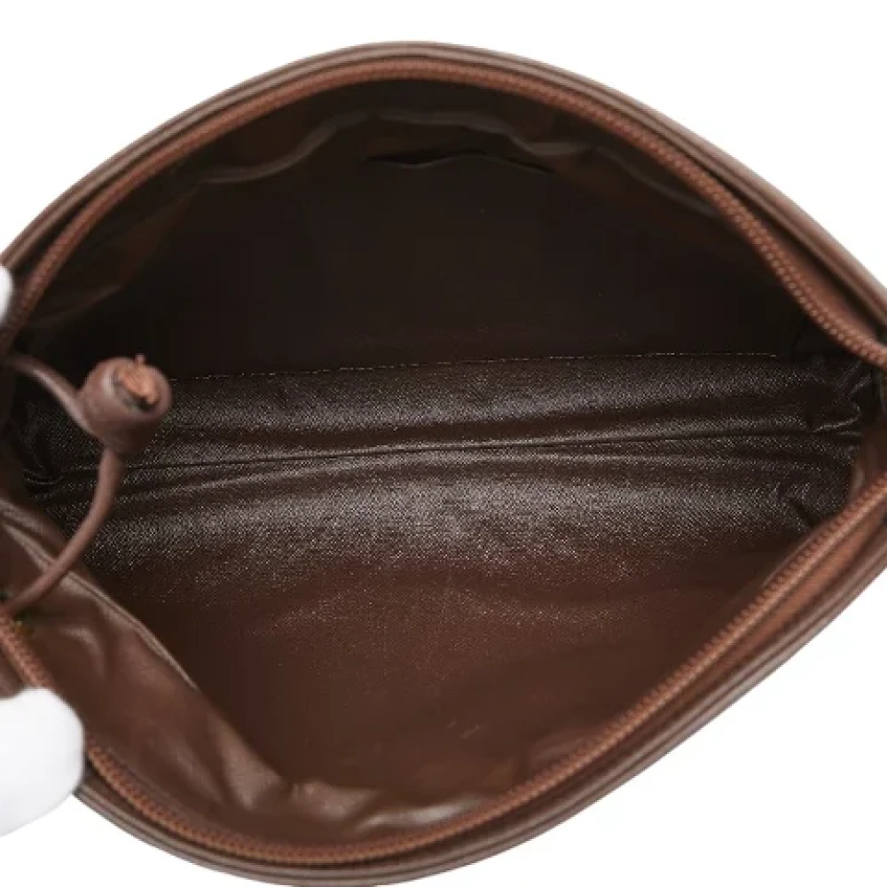 Burberry Vintage Pre-owned Canvas clutches Brown Dames