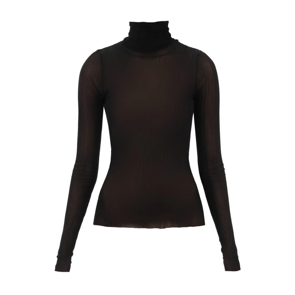 Givenchy Stilren Stickad Pullover Tröja Black, Dam