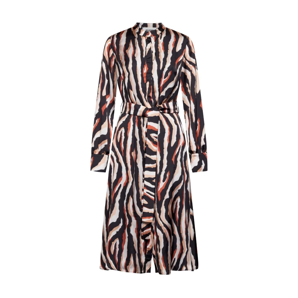 Silvian Heach Donna Multicolor - Abito Con Stampa E Scollo Incrociato - Dresses - E - L