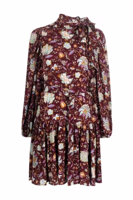 elegantes-multicolor-midi-kleid