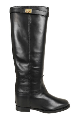 black-leather-ankle-boots-with-metal-strap