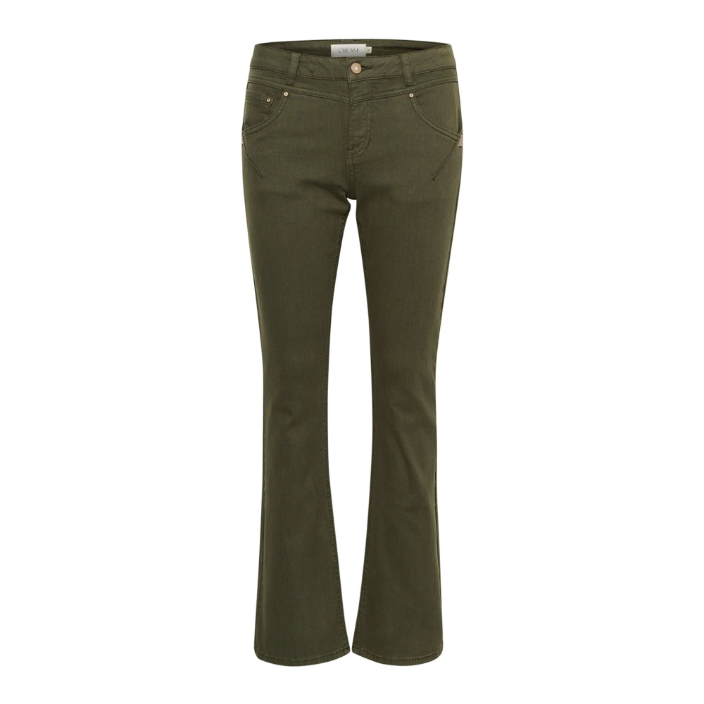 Cream Bootcut Jeans Deep Depths Green Dames