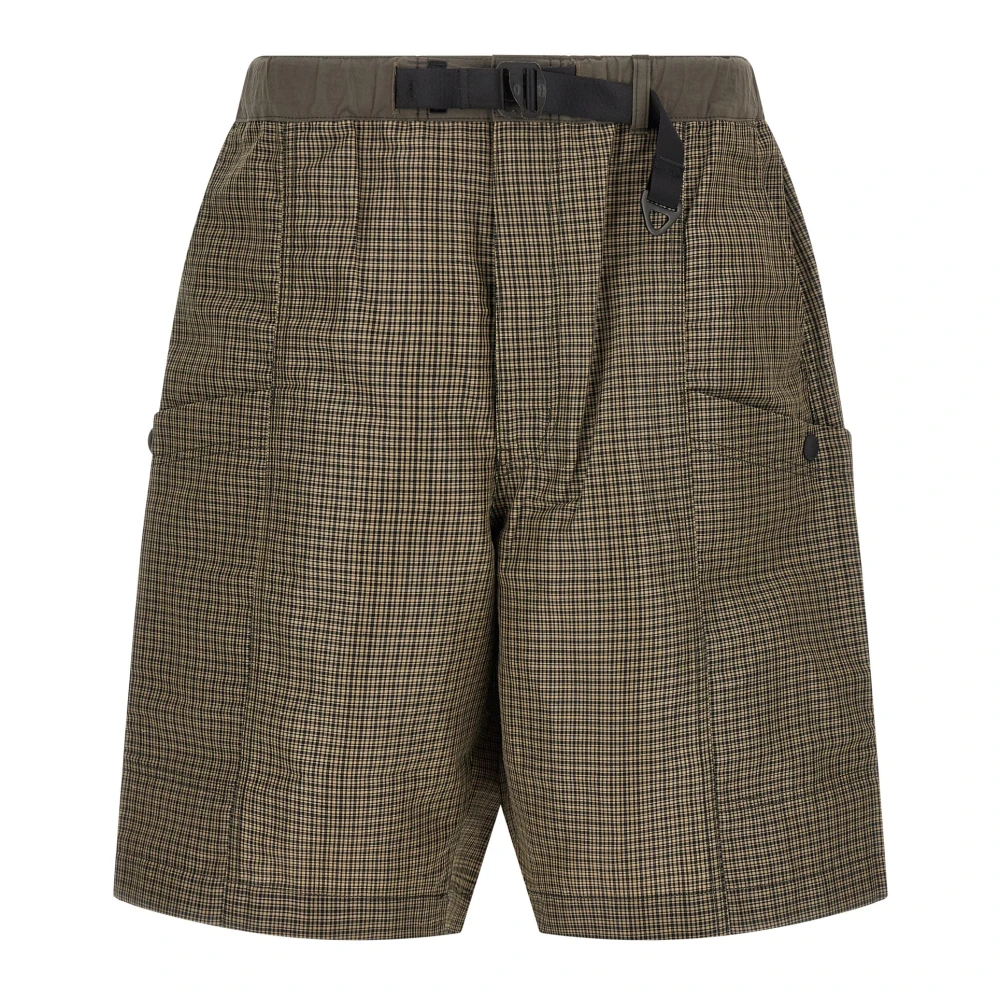 Comme Des Garçons Men's Green Vichy Micro Check Bermuda Shorts - Casual Shorts - L - Shorts