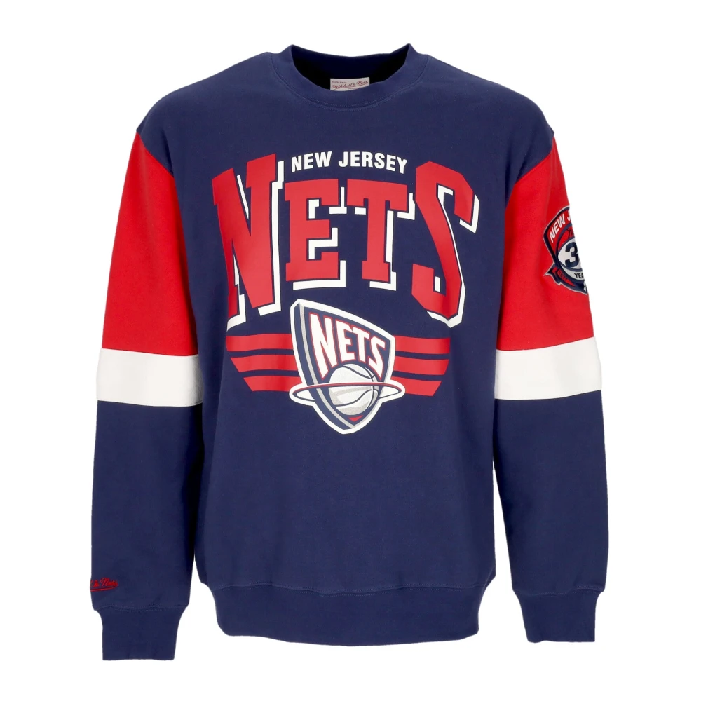 Mitchell & Ness NBA All Over Crew Sweatshirt Multicolor Heren