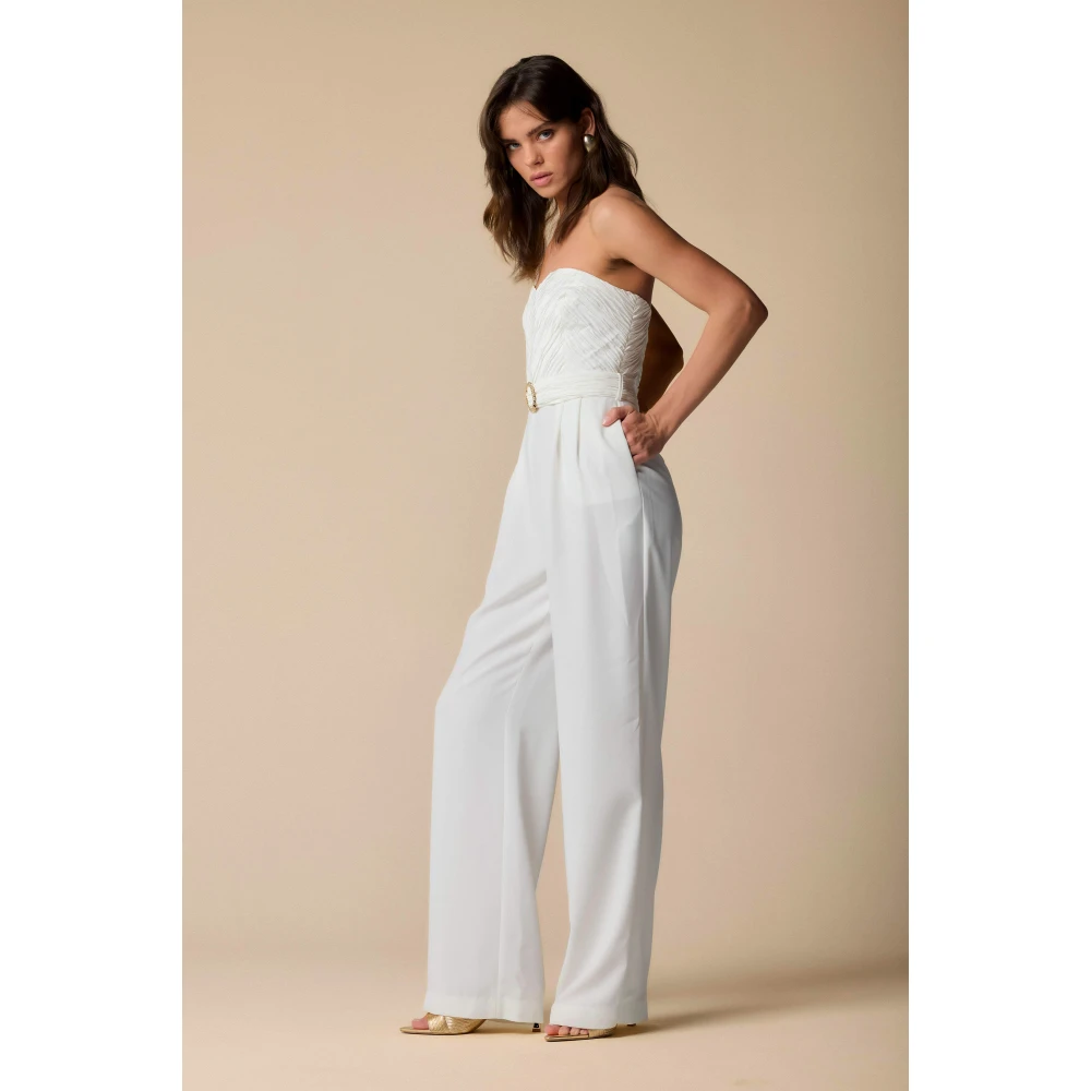 Kocca Stijlvolle Jumpsuits voor Vrouwen White Dames