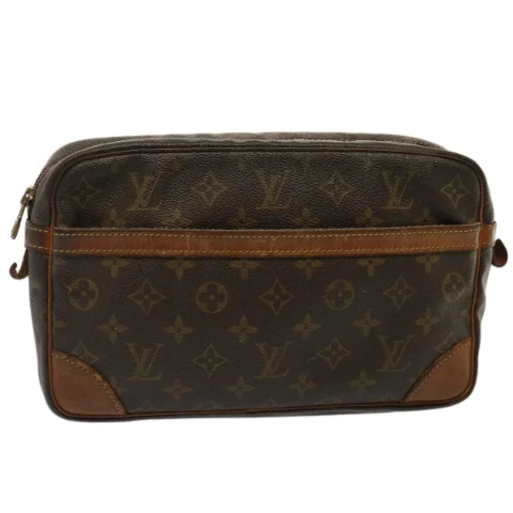 Louis Vuitton Vintage Pre-owned Canvas clutches Brown Dames