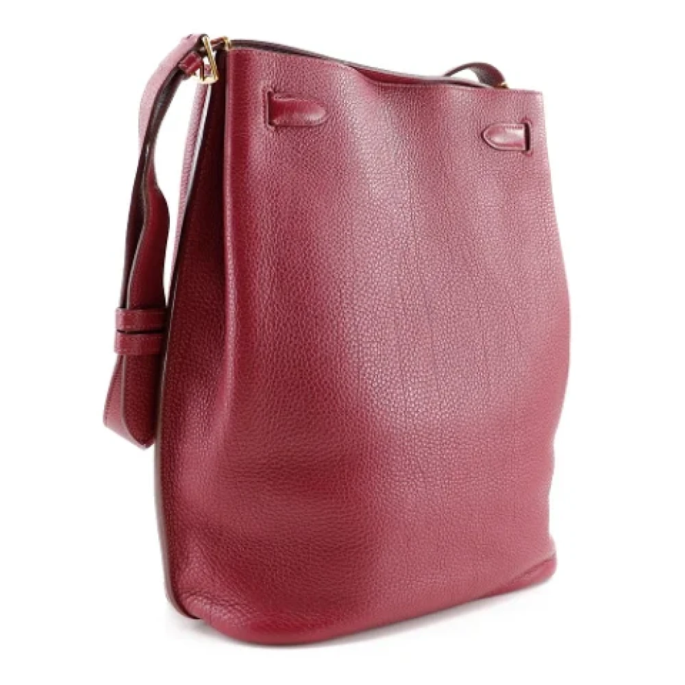 Hermès Vintage Pre-owned Leather shoulder-bags Red Dames
