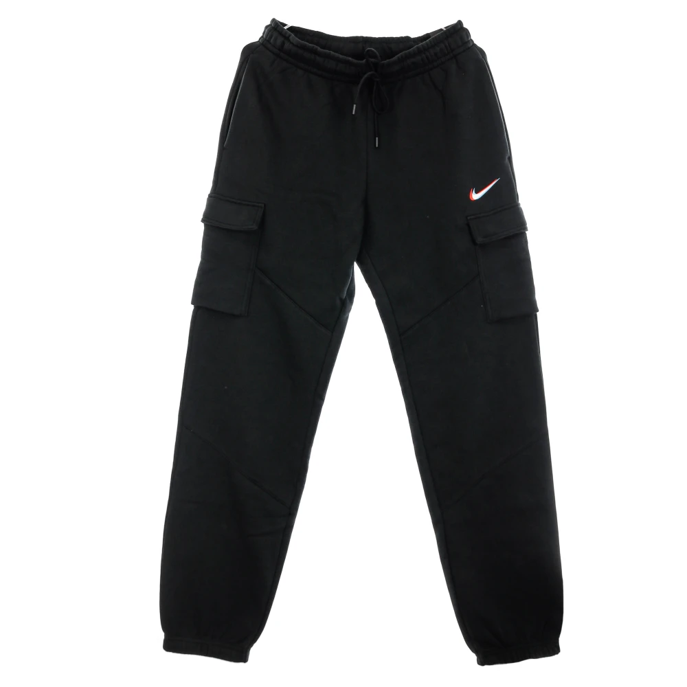 Nike Women's Black Training Trousers & Tights, L, Fleece Tracksuit Cargo Trousers