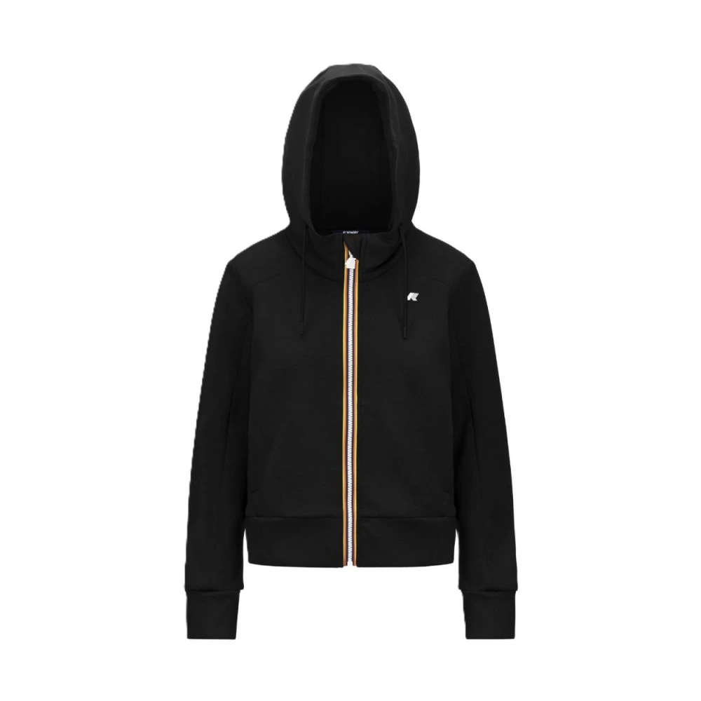 K-Way Donna Nero Felpe, Xs, New,