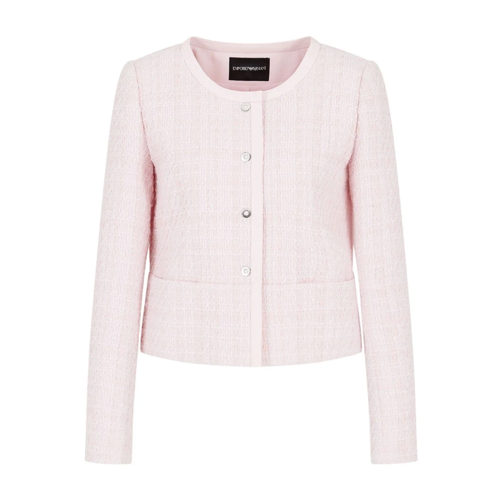 Emporio Armani Tweed Jackets Pink Dames