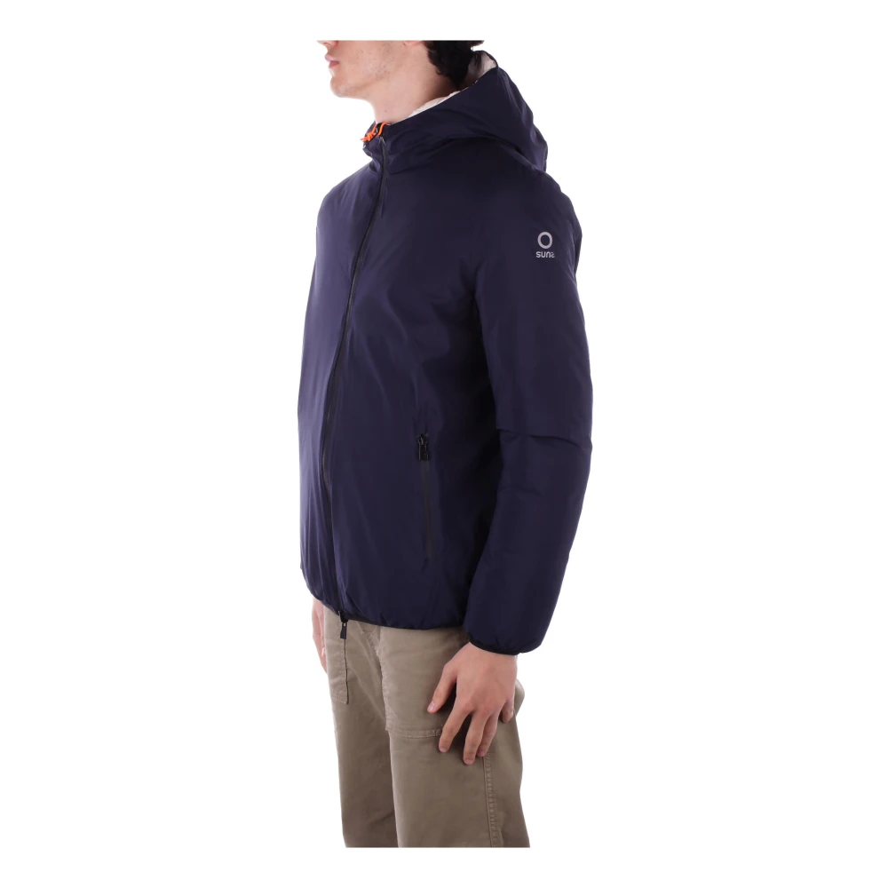 Suns Hoodie met ritssluiting zakken Blue Heren