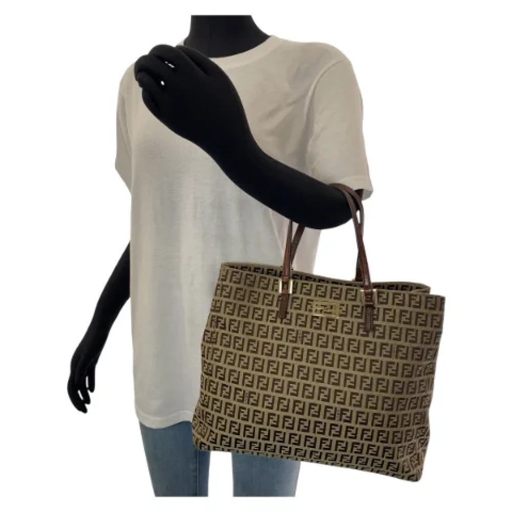 Fendi Vintage Pre-owned Canvas totes Brown Dames