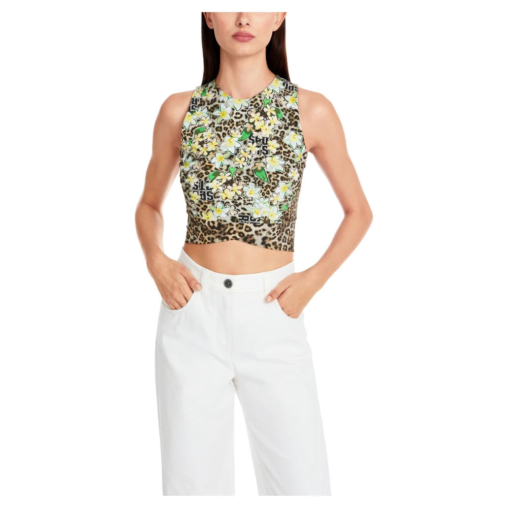 Marc Cain Luipaardprint Top Multicolor Dames