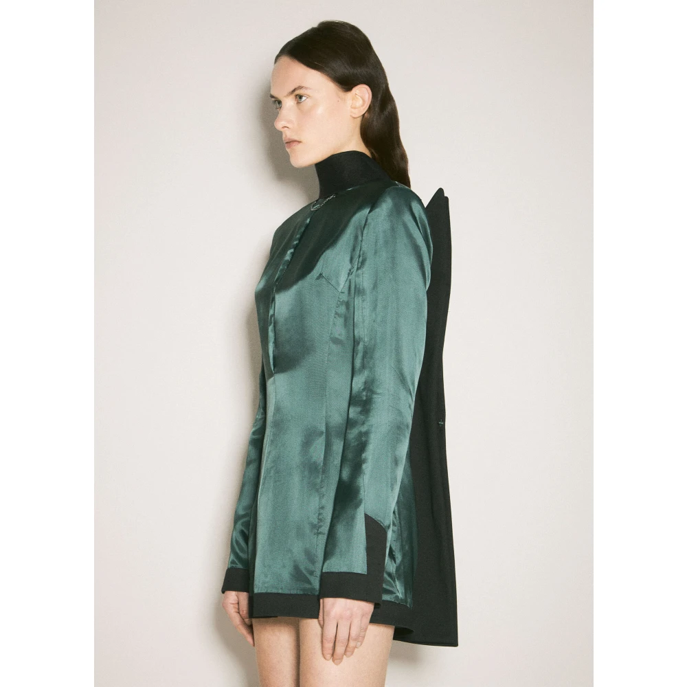 MM6 Maison Margiela Blazerjurk met satijnen afwerking Green Dames