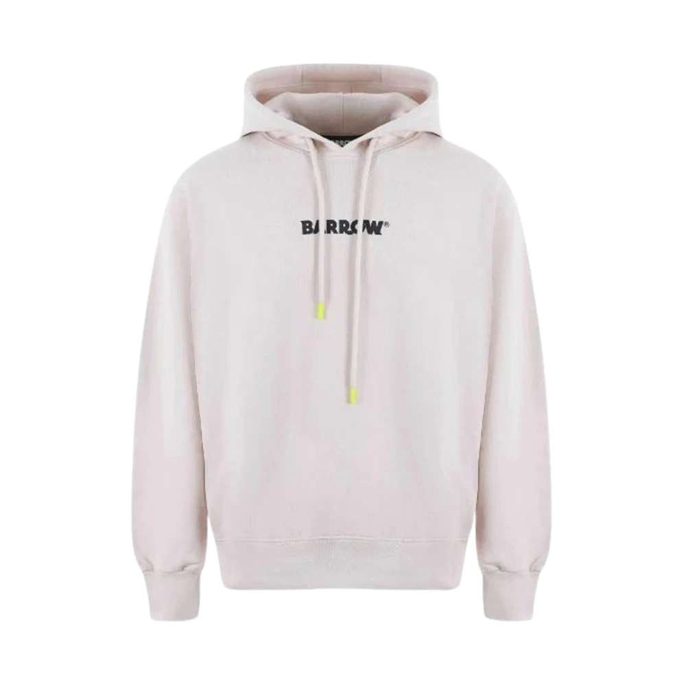 Barrow Hoodie met voor- en achterprint Beige Heren