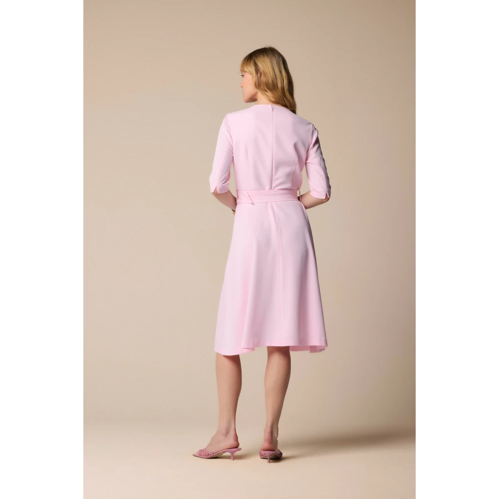 Kocca Elegante Midi Jurken voor Vrouwen Pink Dames