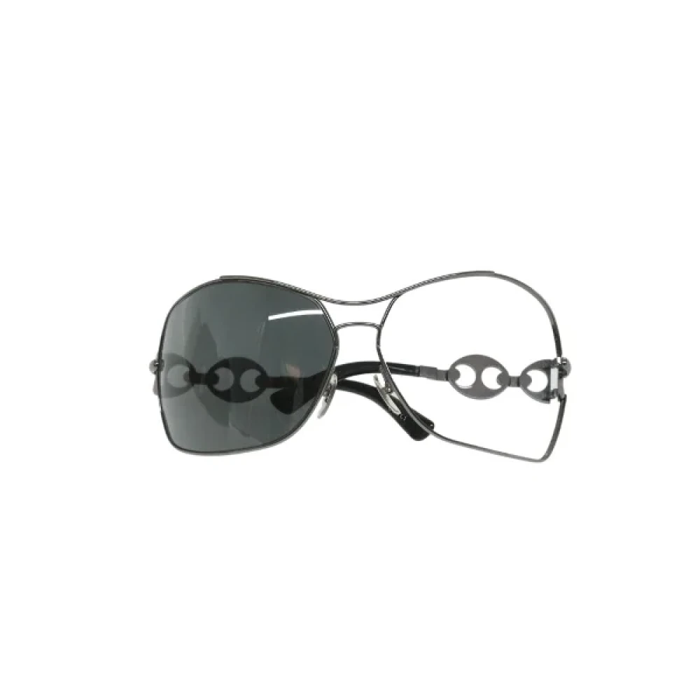 Gucci Vintage Pre-owned Metal sunglasses Black Dames