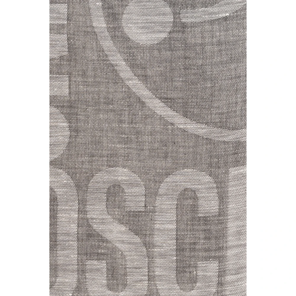 Moschino Sjaal met logo Gray Unisex