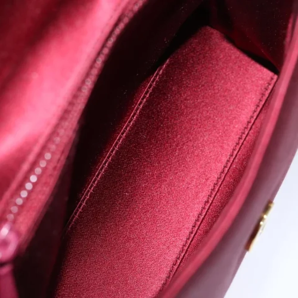 Chanel Vintage Pre-owned Fabric chanel-bags Red Dames