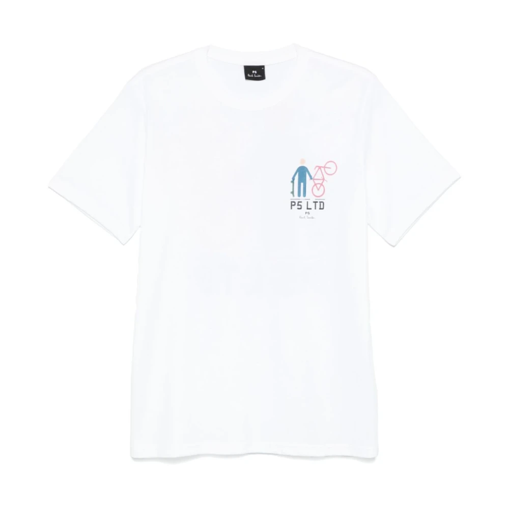 PS By Paul Smith T-shirt met Grafische Print en Ronde Hals White Heren