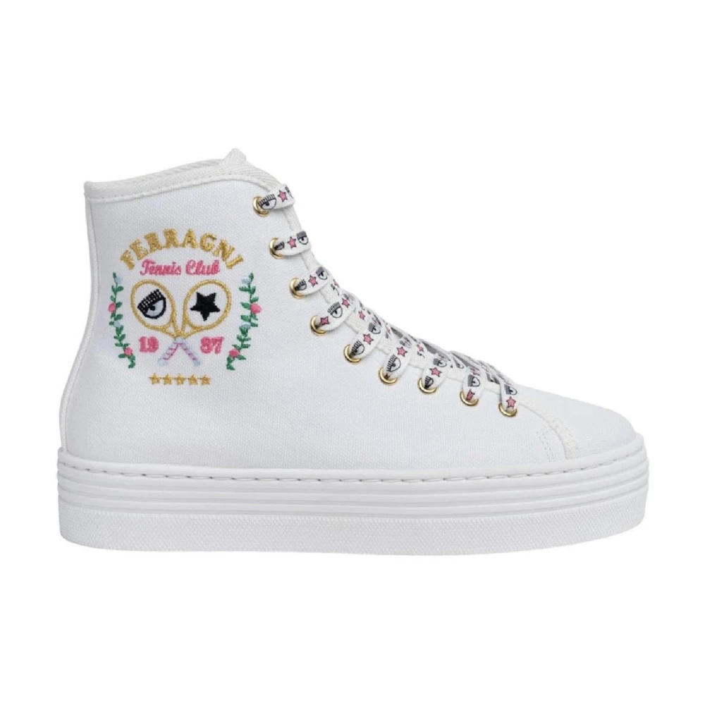 Chiara Ferragni Collection Witte lage sneakers Dames Schoenen
