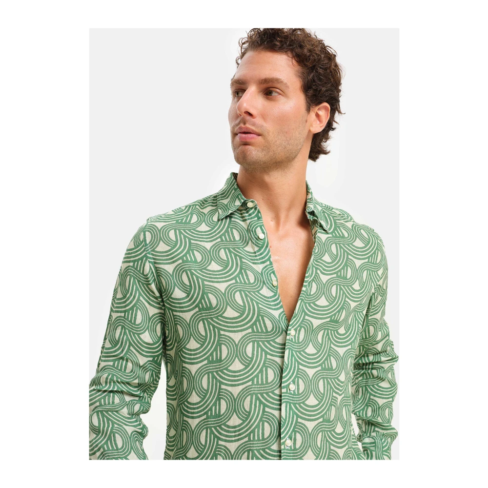 Peninsula Zomer Linnen Overhemd Multicolor Heren