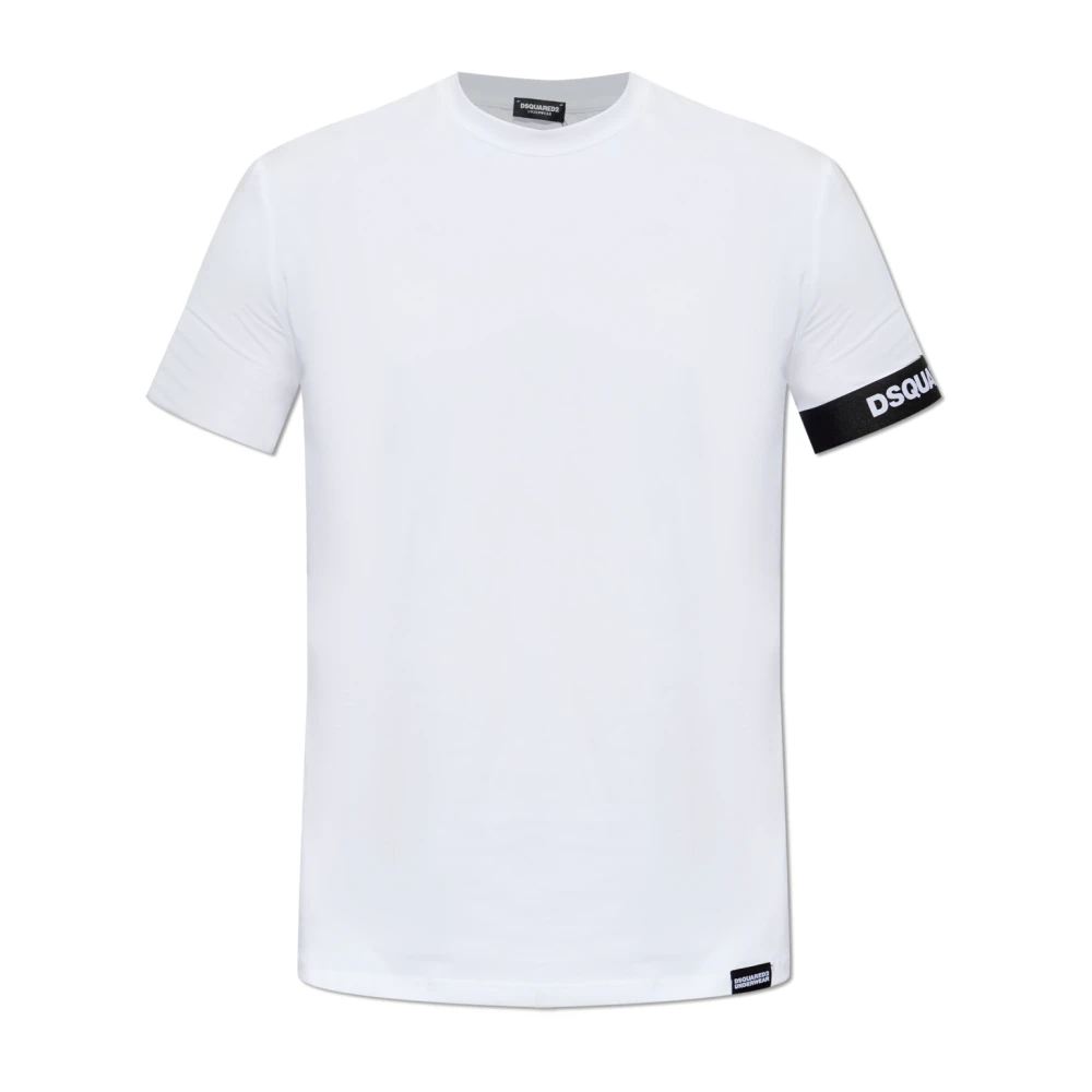 Dsquared2 Men's White Underwear T-Shirt With A Round Neckline - T-Shirts - S - Tops
