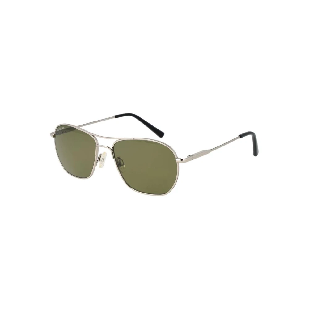 Serengeti Unisex Gray Silver Aviator Sunglasses With Photochromatic & Polarized Lenses - Sunglasses - One Size - Accessories