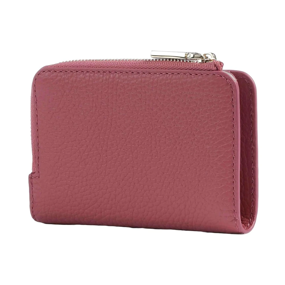 Coccinelle Leren portemonnee met ritssluiting Pink Dames