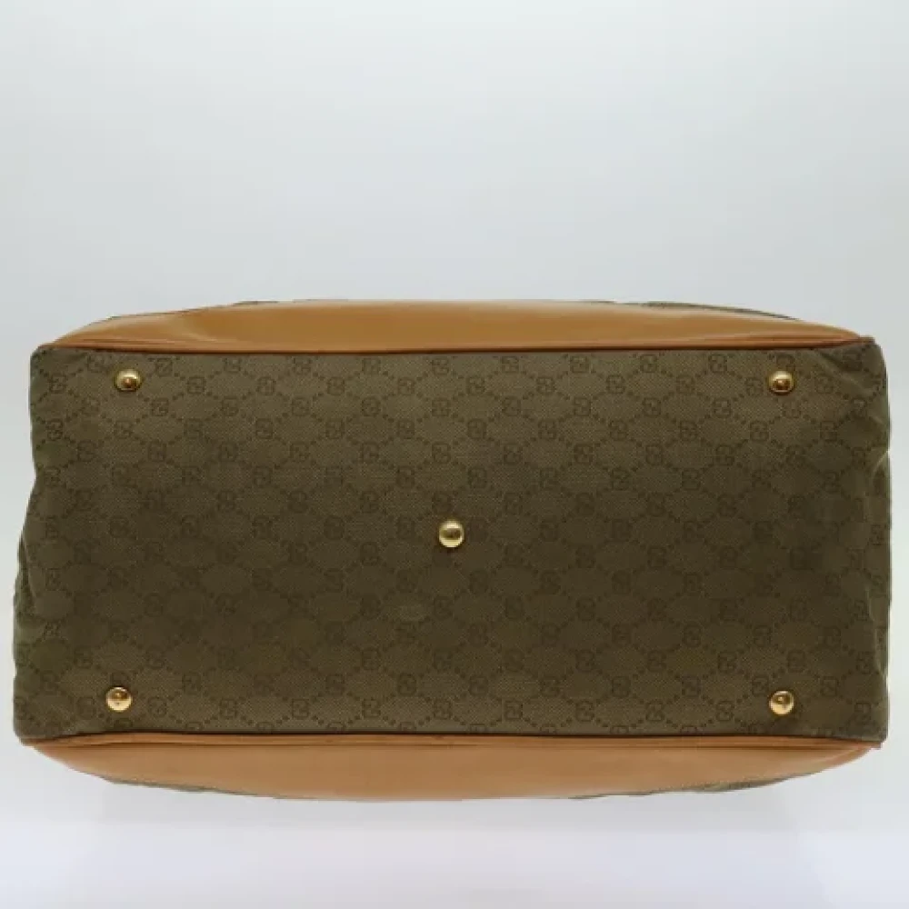 Gucci Vintage Pre-owned Canvas travel-bags Green Dames