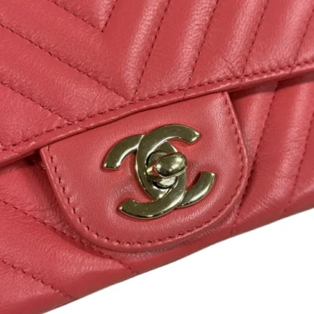 Chanel Vintage Pre-owned Leather shoulder-bags Pink Dames
