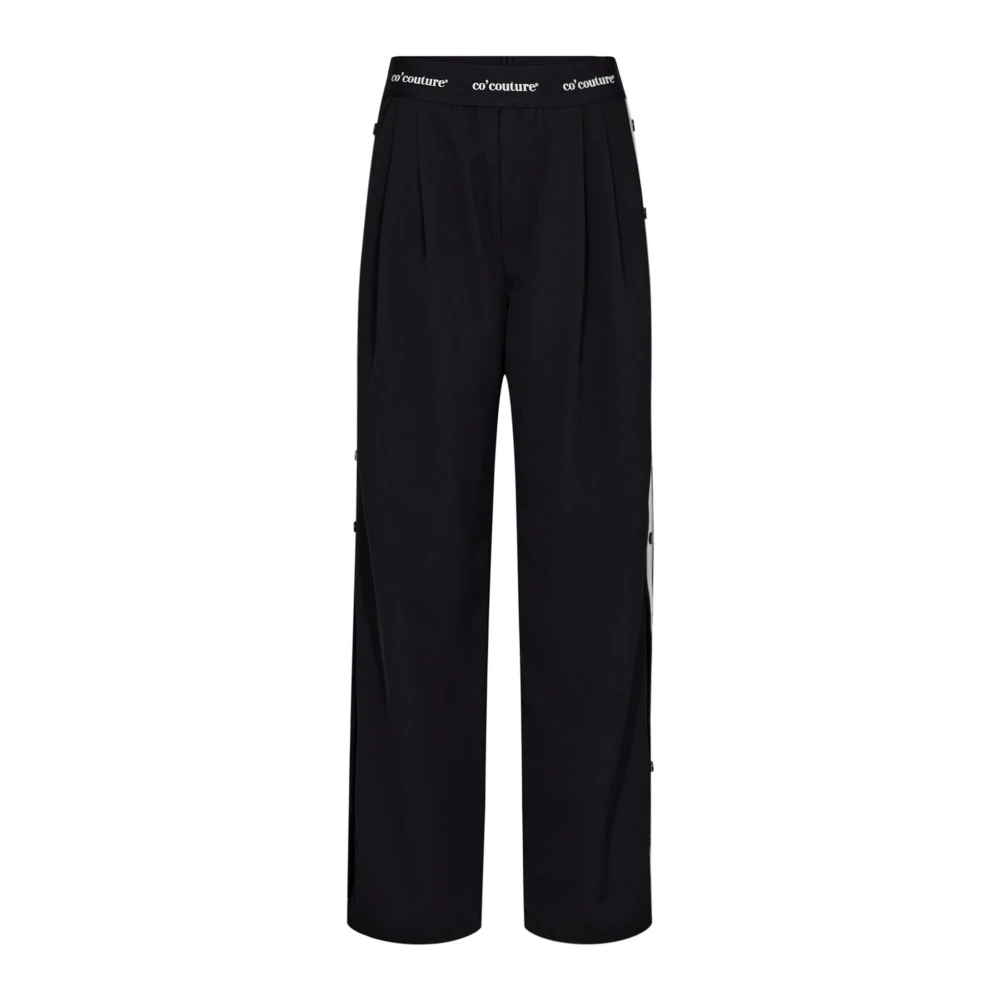 Co'Couture Logo Panel Broek Black Dames