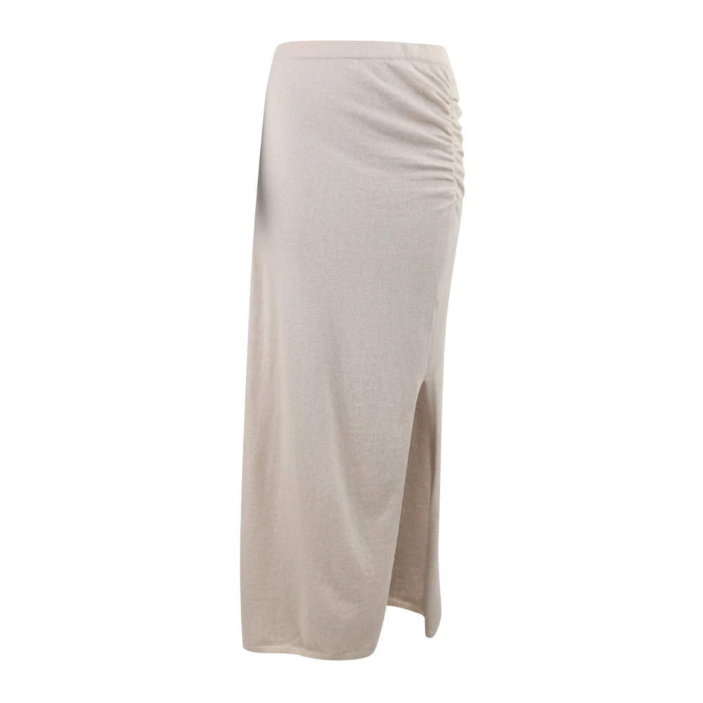 March23 Rok midi met bloemenprint Beige Dames