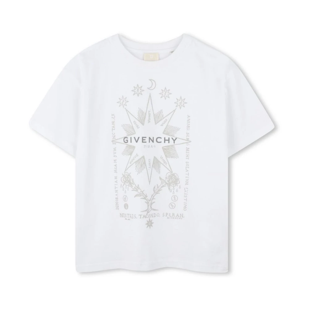 Givenchy Boys White Kids Short Sleeve T-Shirts, 12 Y, T-Shirt And Polo