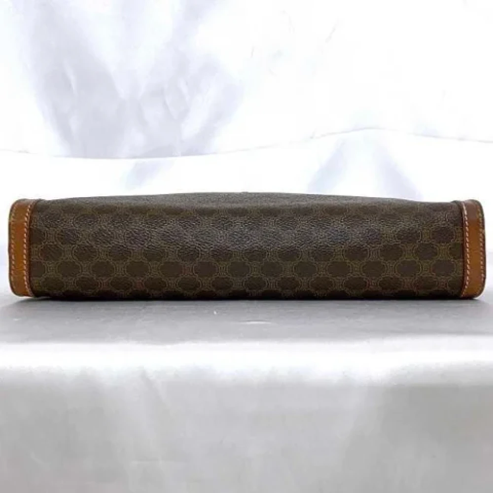 Celine Vintage Pre-owned Canvas clutches Brown Dames