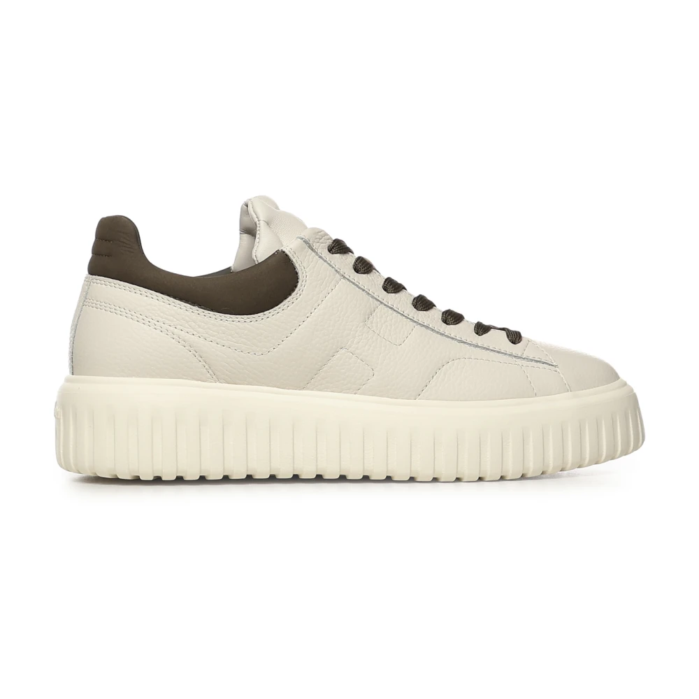 Hogan Men's Beige Sneakers, 9 Uk, H-Stripes Sneaker