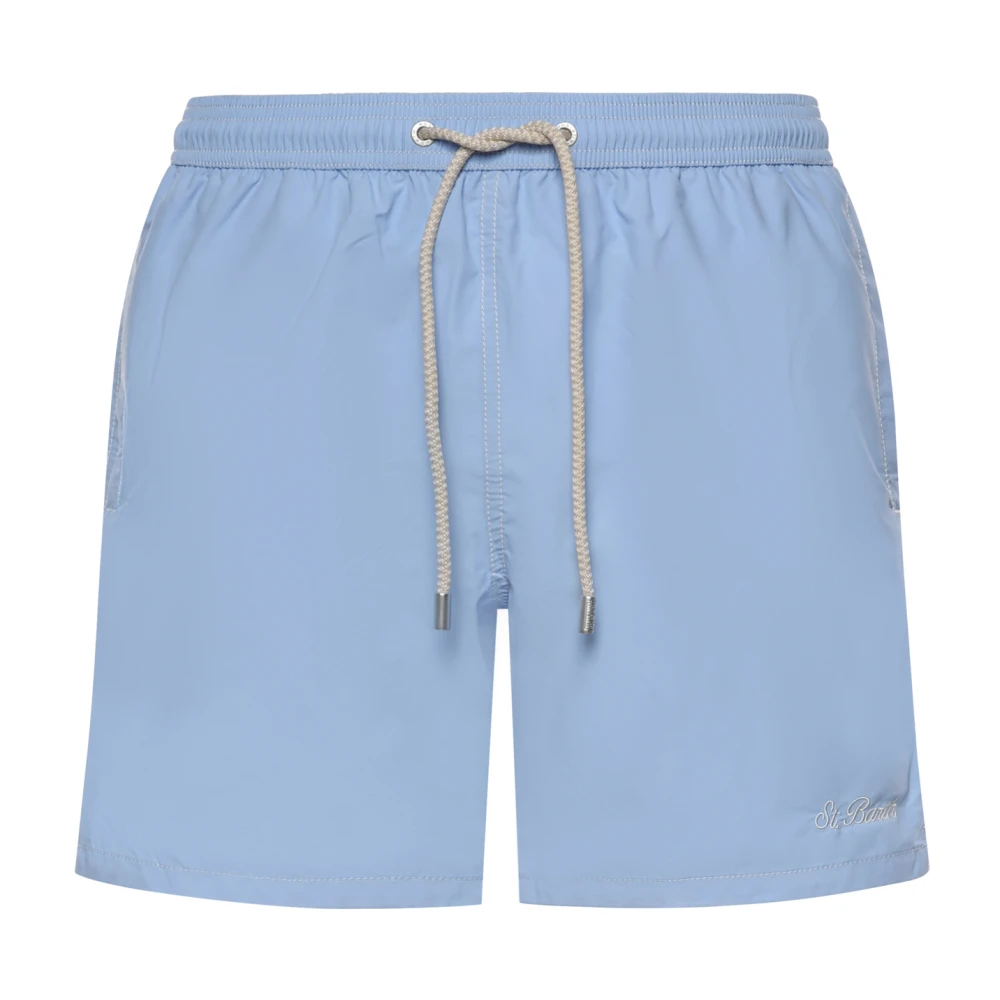 Mc2 Saint Barth Mannelijk Blauw Badmode Heren, Xl, Polyester, Zwembroek Met Trekkoord
