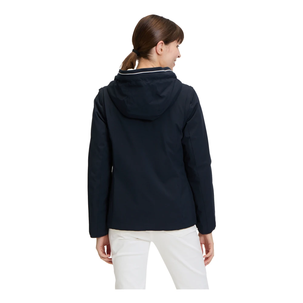 Betty Barclay Omkeerbare Hooded Jacket Waterdicht Blue Dames