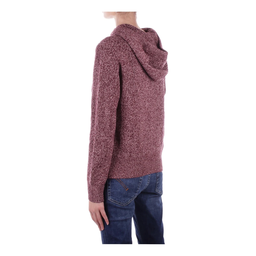 Elisabetta Franchi Bordeaux Hoodie met Geborduurde Details Red Dames